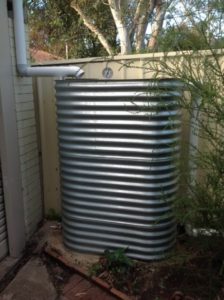 slimline steel rainwater tanks