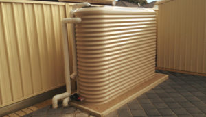 slimline steel rainwater tanks