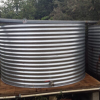 slimline steel rainwater tanks