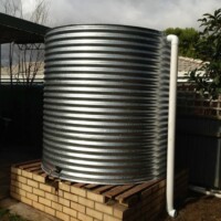 slimline steel rainwater tanks