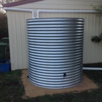 slimline steel rainwater tanks