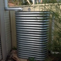 slimline steel rainwater tanks
